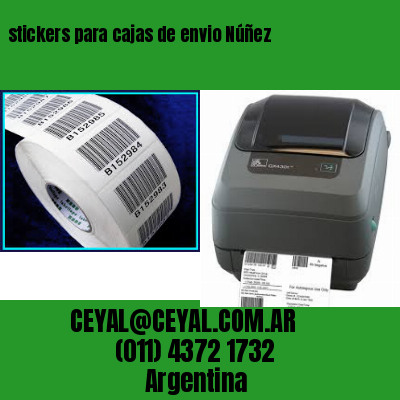 stickers para cajas de envio Núñez