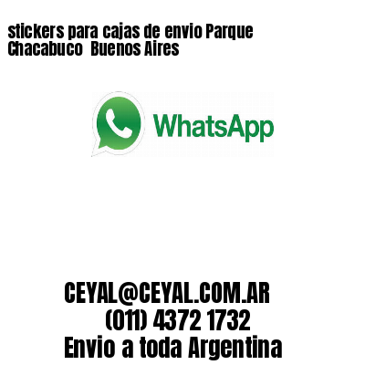 stickers para cajas de envio Parque Chacabuco  Buenos Aires