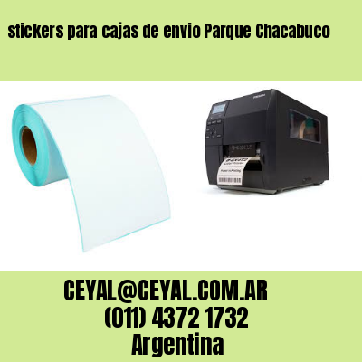 stickers para cajas de envio Parque Chacabuco