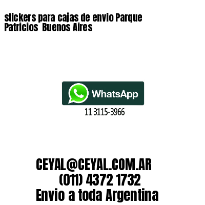 stickers para cajas de envio Parque Patricios  Buenos Aires