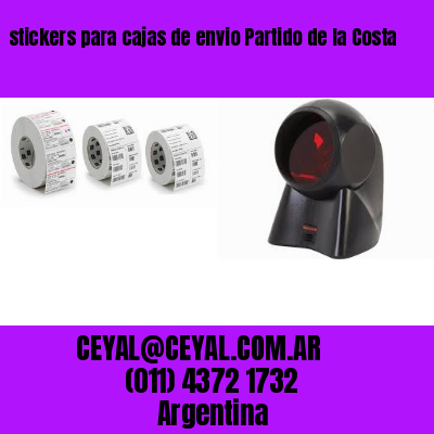 stickers para cajas de envio Partido de la Costa