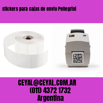 stickers para cajas de envio Pellegrini