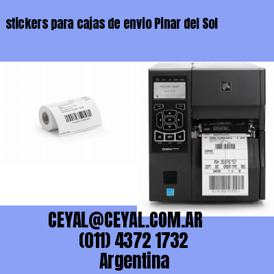 stickers para cajas de envio Pinar del Sol