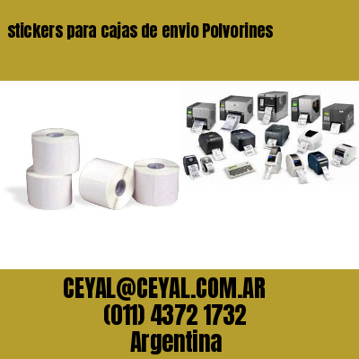 stickers para cajas de envio Polvorines