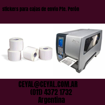 stickers para cajas de envio Pte. Perón