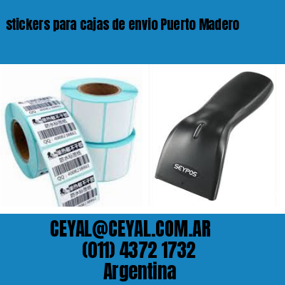 stickers para cajas de envio Puerto Madero