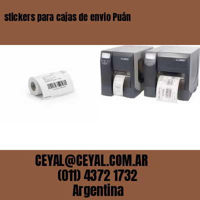 stickers para cajas de envio Puán