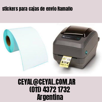 stickers para cajas de envio Ramallo