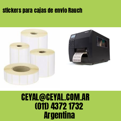 stickers para cajas de envio Rauch