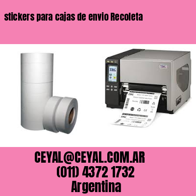 stickers para cajas de envio Recoleta