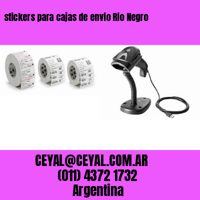 stickers para cajas de envio Rio Negro