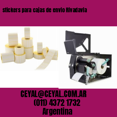 stickers para cajas de envio Rivadavia