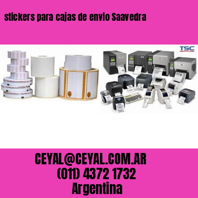 stickers para cajas de envio Saavedra