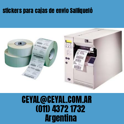 stickers para cajas de envio Salliqueló