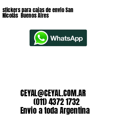 stickers para cajas de envio San Nicolás  Buenos Aires