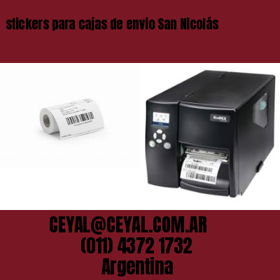 stickers para cajas de envio San Nicolás