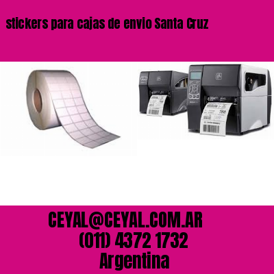 stickers para cajas de envio Santa Cruz