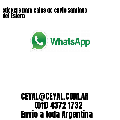 stickers para cajas de envio Santiago del Estero