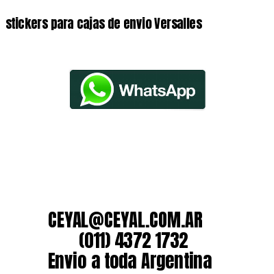 stickers para cajas de envio Versalles