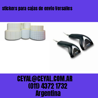 stickers para cajas de envio Versalles