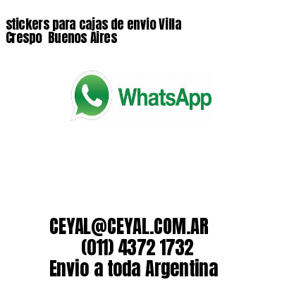 stickers para cajas de envio Villa Crespo Buenos Aires