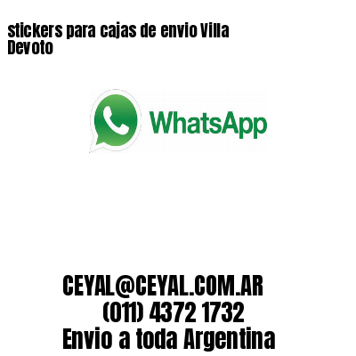 stickers para cajas de envio Villa Devoto