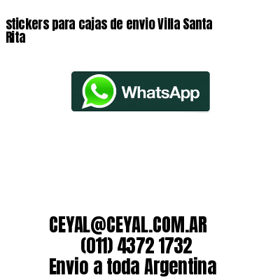 stickers para cajas de envio Villa Santa Rita