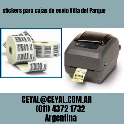 stickers para cajas de envio Villa del Parque