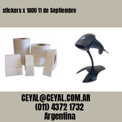 stickers x 1000 11 de Septiembre