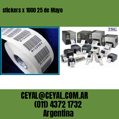 stickers x 1000 25 de Mayo