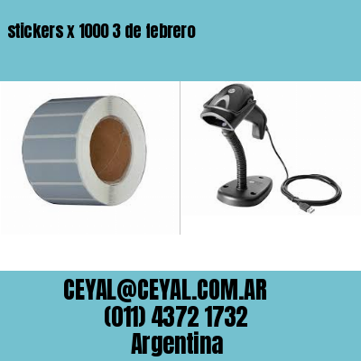 stickers x 1000 3 de febrero