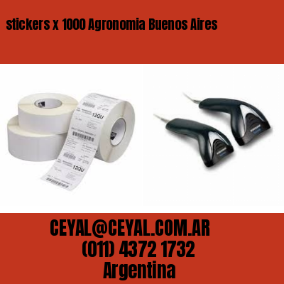 stickers x 1000 Agronomia Buenos Aires