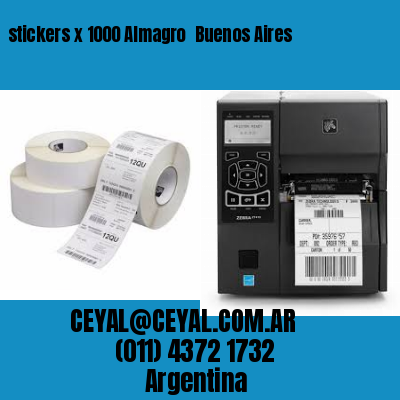 stickers x 1000 Almagro  Buenos Aires