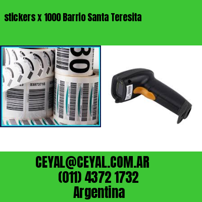 stickers x 1000 Barrio Santa Teresita