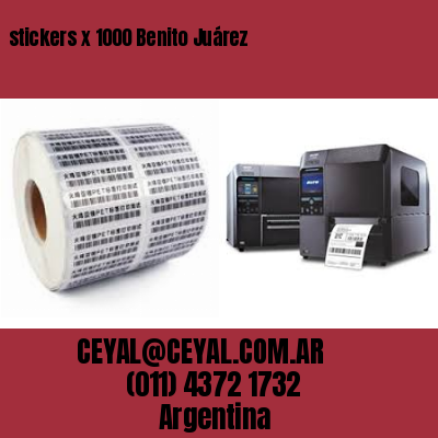 stickers x 1000 Benito Juárez