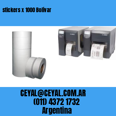 stickers x 1000 Bolívar