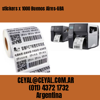 stickers x 1000 Buenos Aires-GBA