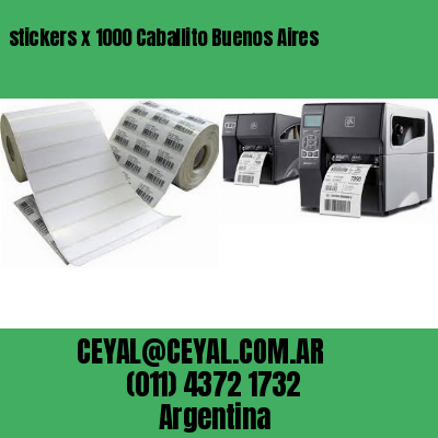 stickers x 1000 Caballito Buenos Aires