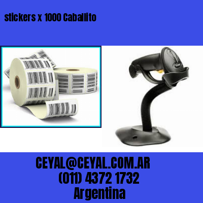 stickers x 1000 Caballito