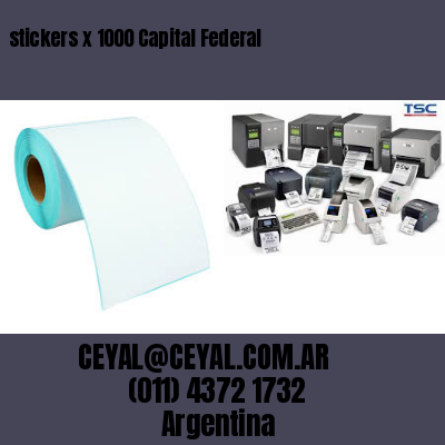 stickers x 1000 Capital Federal