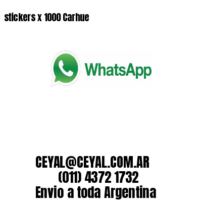 stickers x 1000 Carhue