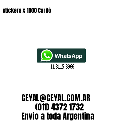 stickers x 1000 Cariló