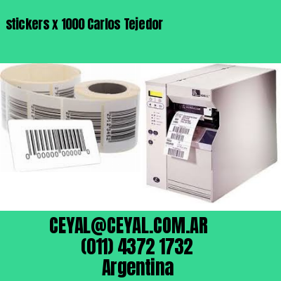 stickers x 1000 Carlos Tejedor