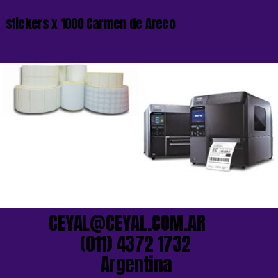 stickers x 1000 Carmen de Areco