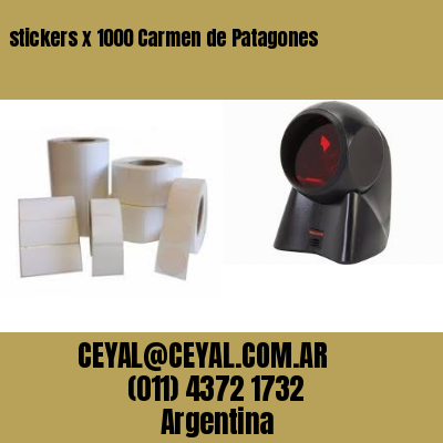 stickers x 1000 Carmen de Patagones