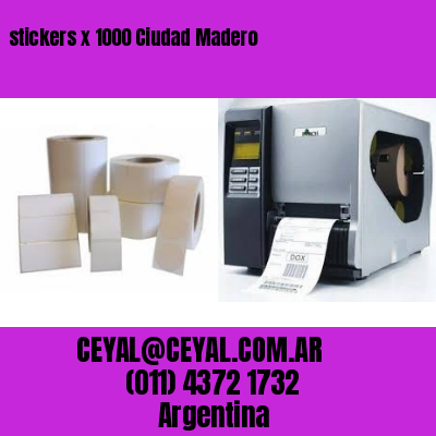 stickers x 1000 Ciudad Madero