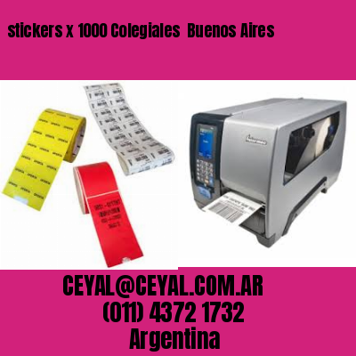 stickers x 1000 Colegiales  Buenos Aires