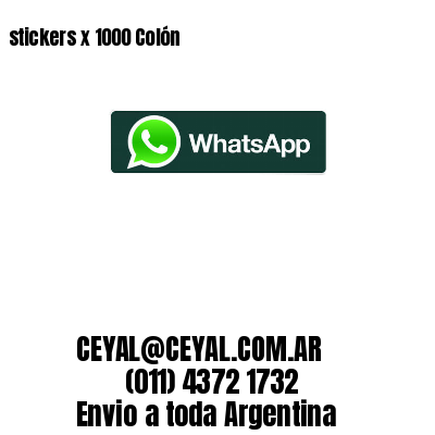 stickers x 1000 Colón