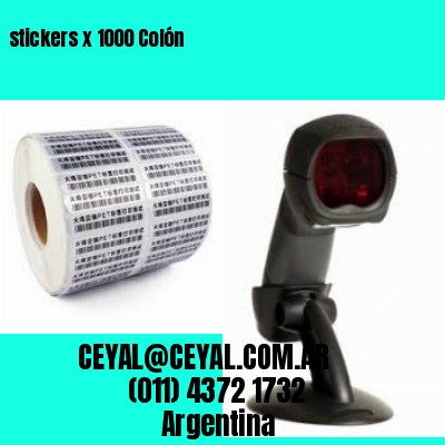 stickers x 1000 Colón