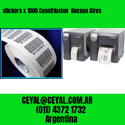 stickers x 1000 Constitucion  Buenos Aires